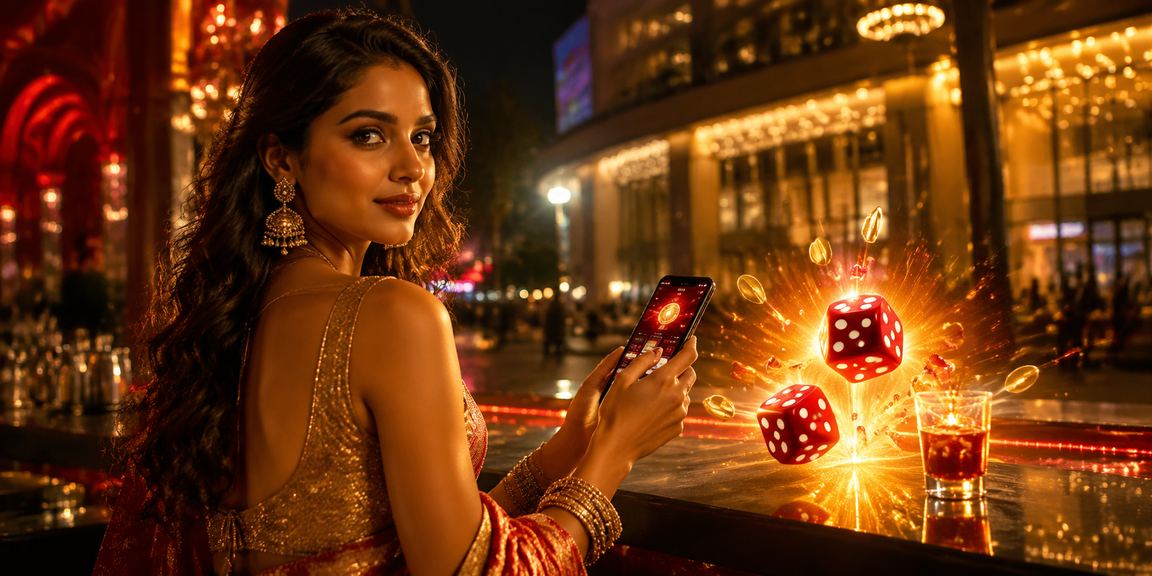 Night dice game scene in Delhi showing vibrant gaming atmosphere